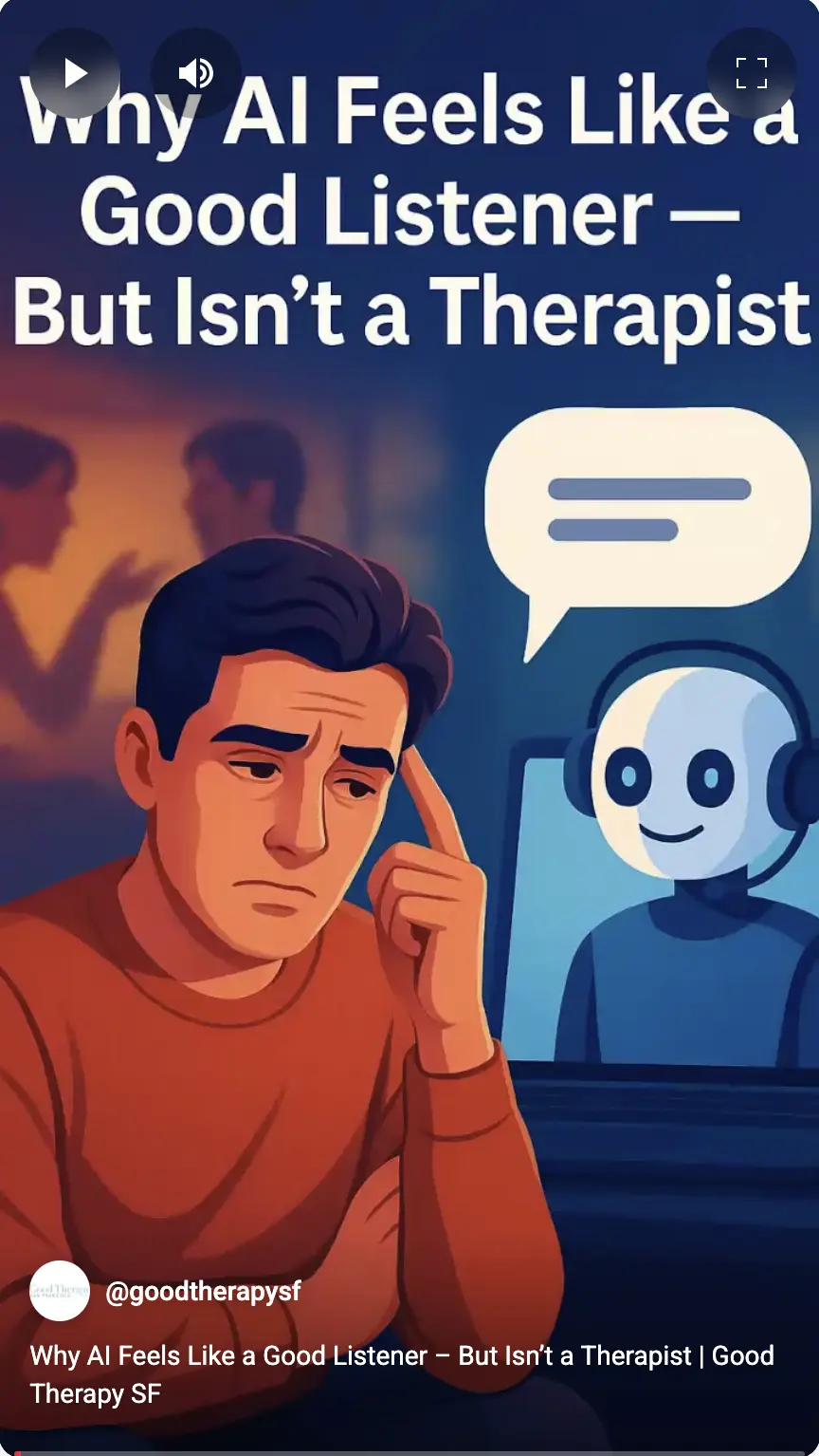 Why AI Feels Like a Good Listener – But Isn’t a Therapist