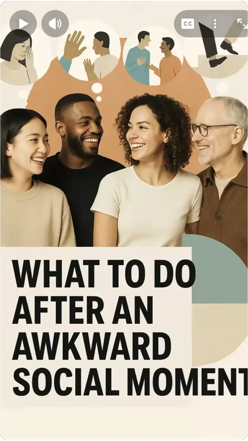 What to Do After an Awkward Social Moment