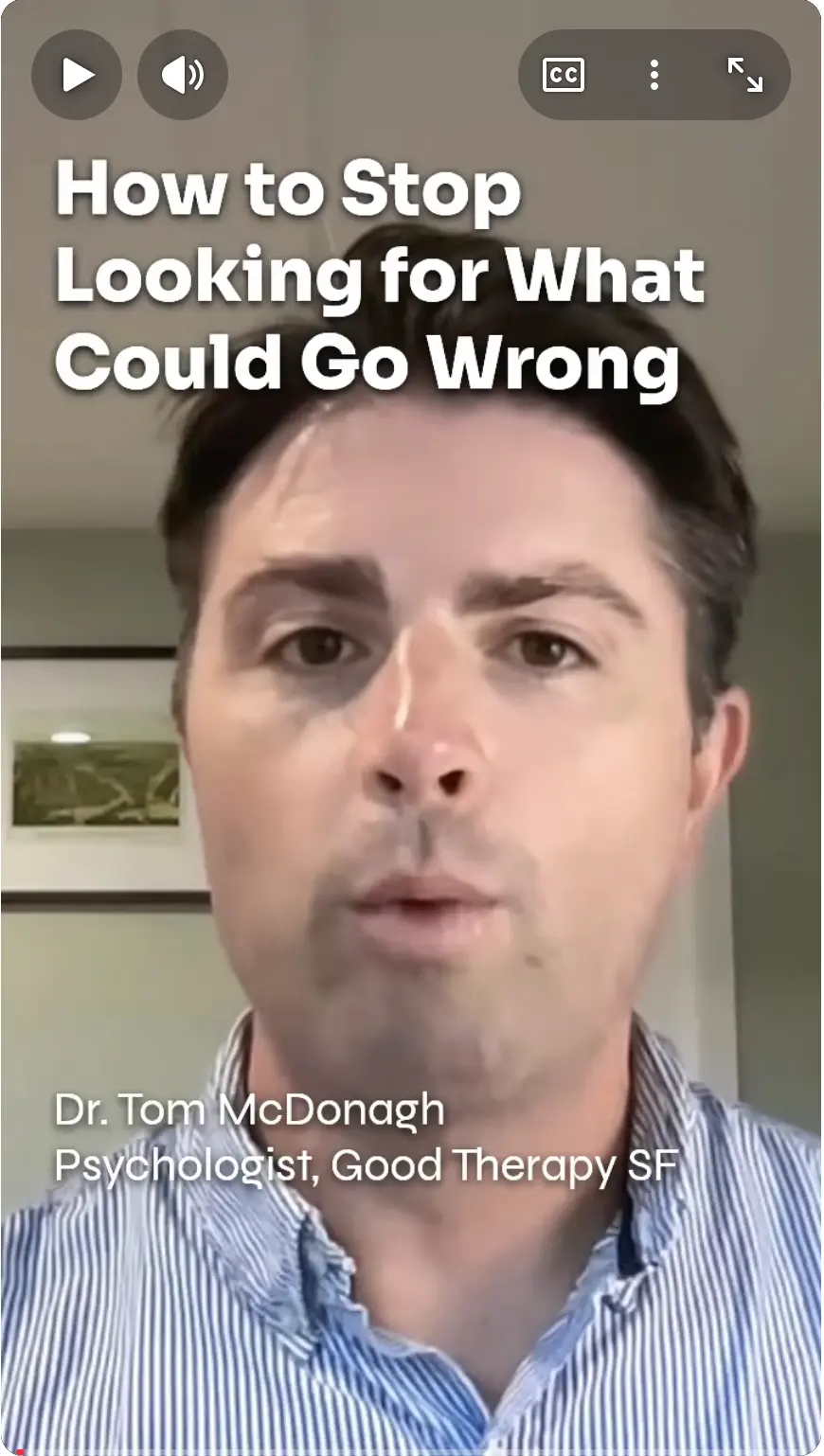 How to Stop Looking for What Could Go Wrong